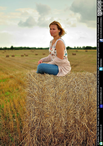 andrewtijou nikond5000 europe poland countryside field hay haybail portrait haybale bale annatijou