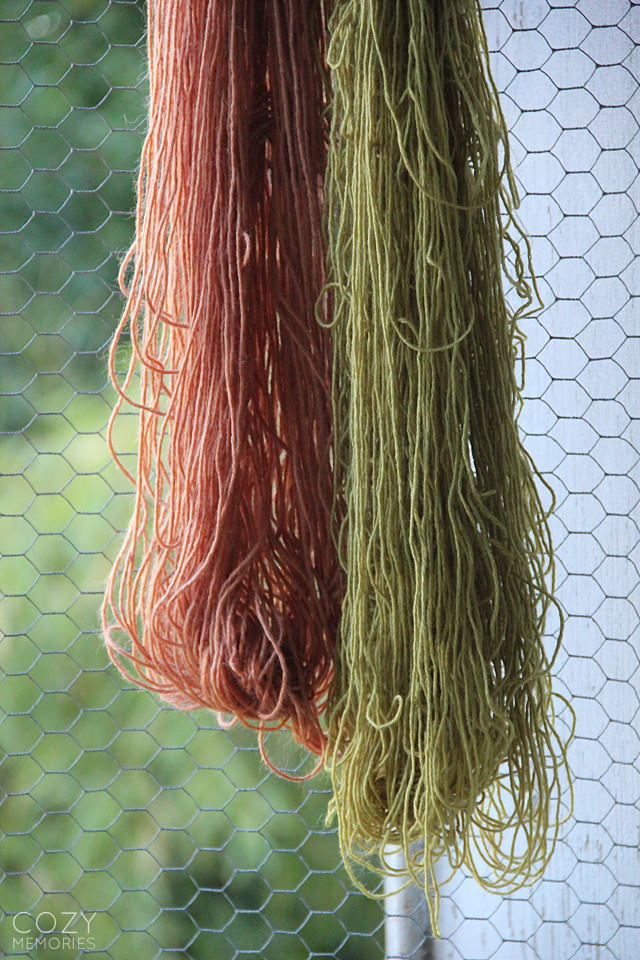 naturally dyed wool