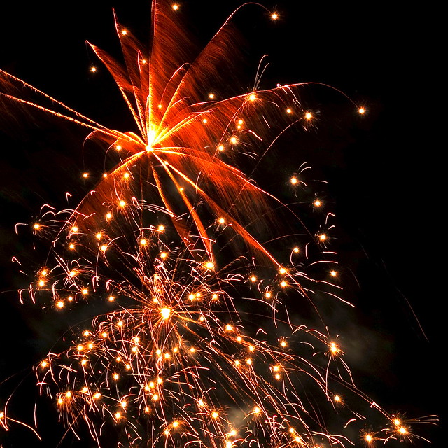 July 4 beach fireworks from Flickr via Wylio