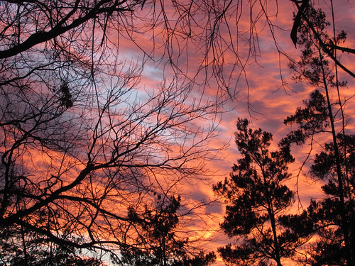 sunset sky orange home clouds washingtondc brookland