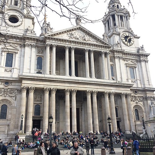 Early each day to the steps of Saint Paul’s, the little old bird woman comes.