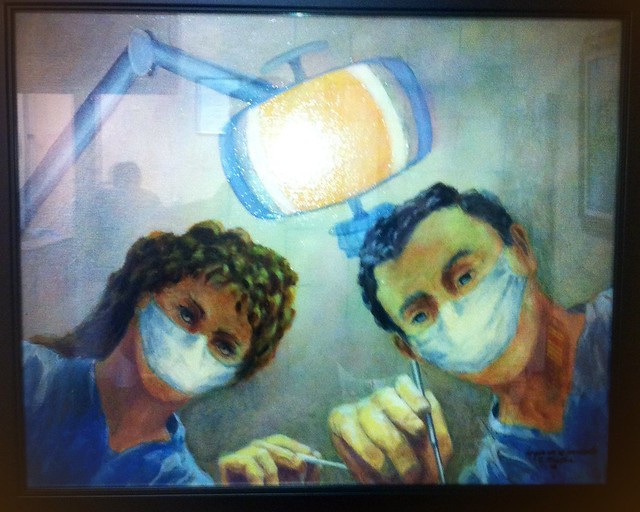Painting in my dentist's office