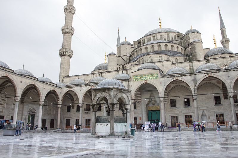 Courtyard of the Blue Mosque - Istanbul