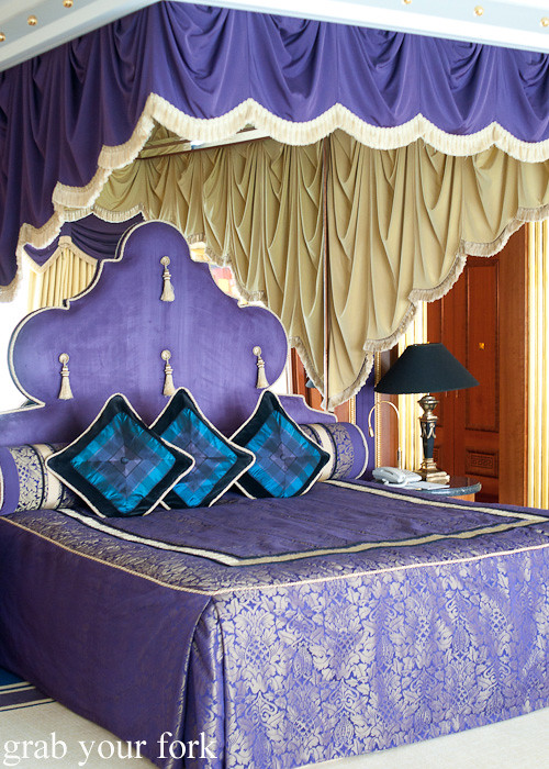 Canopy bed in the Presidential Suite of Burj Al Arab, Dubai