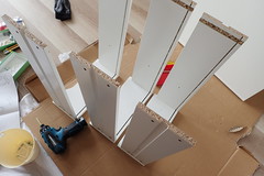 IKEAの架台でワークデスクを作る。