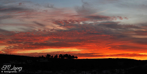 sky sun color sol clouds sunrise andalucía rojo paisaje amanecer cielo nubes otoño diciembre jaén clima meteorología 2013 alcalálareal