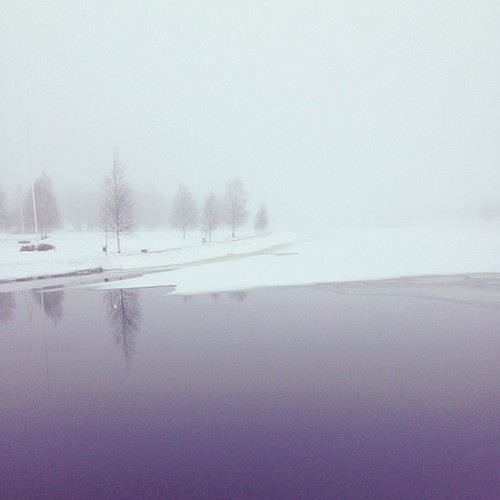 winter lake snow cold reflection tree ice water valencia misty fog square landscape sweden january foggy nopeople arctic squareformat sverige darkwater boden norrbotten iphoneography instagramapp uploaded:by=instagram foursquare:venue=4f05de677716aa928c5e094d
