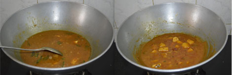 How to prepare Sweet Potato Kuzhambu 