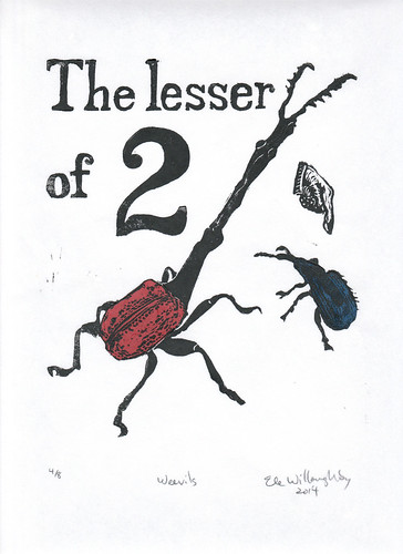 The lesser of 2 weevils