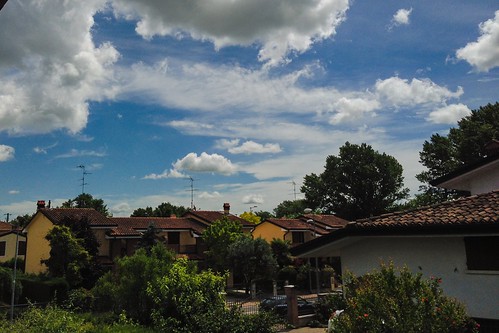 houses sky italy clouds afternoon