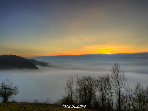 winter clouds sunrise germany landscape natur foggy landschaft