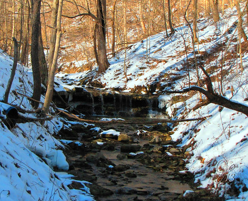 winter ohio indian run falls bellaire
