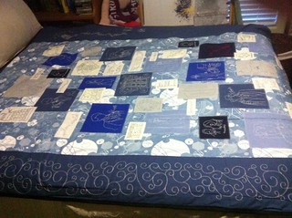 Back of quilt