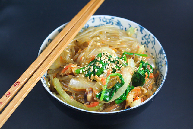 japchae (korean stir fry noodles) [ inthiskitchen.com ]