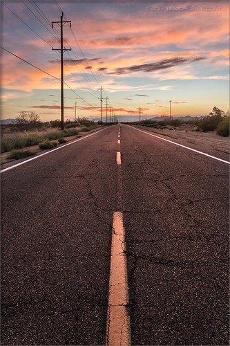 california road street sunset landscape sand desert perspective telephonepoles lakelosangeles