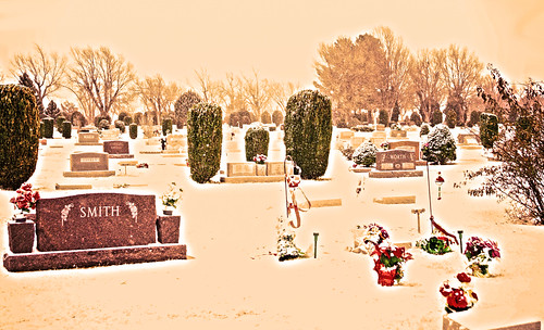 winter holiday snow graveyard vintage landscape sony cemetary