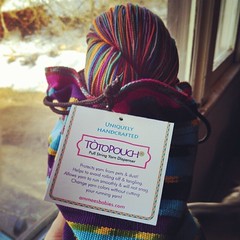 Seriously, so in #love with my @theloopyewe March Giftables Club kit that I don't care my #yarnbox is late! =) the #AmmeesBabies #projectbag is perfect and the #TheYarnsOfRichardDevrieze #yarn is gorgeous! #knitting #knitstagram #stashenhancement