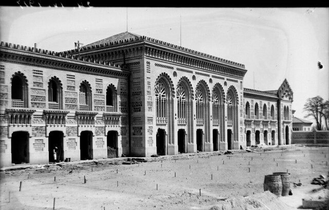 Estación de Ferrocarril de Toledo el 24 de abril de 1917  © Archivo Histórico Ferroviario del Museo del Ferrocarril de Madrid. Fotografía de F. Salgado. Signatura 0486-IF MZA 0-10