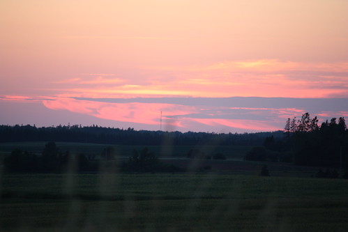 sunset canada colors grass dusk prince pei tryon princecounty