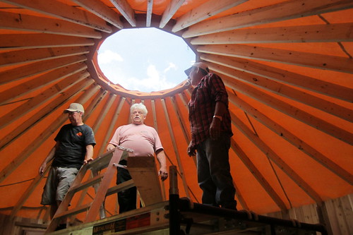  Building Cedar Yurt at Cabot Shores