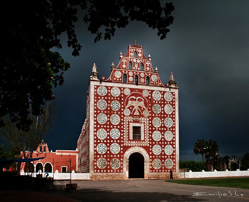 méxico iglesia yucatán convento capilla uayma