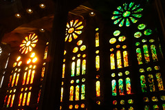 stained glasses (Sagrada Familia)