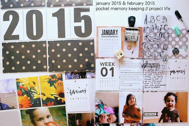 january 2015 & february 2015 :: pocket memory keeping // project life