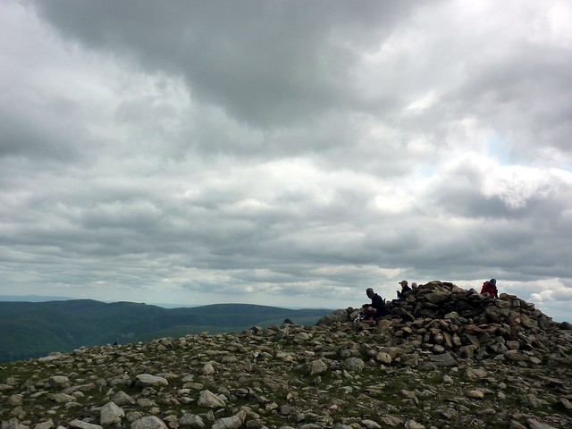 Huddling at the shelter on the top of Fairfield