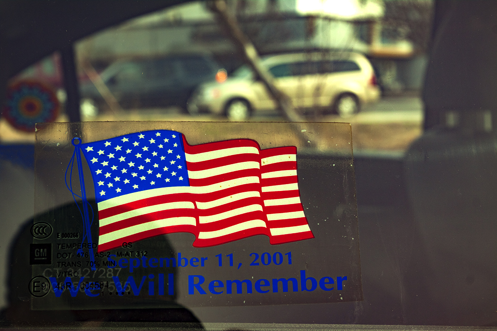 September-11,-2001-We-Will-Remember-sticker-on-car--Vineland