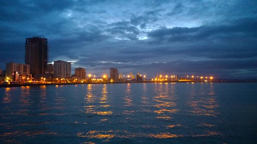 morning night cloudy albania durres