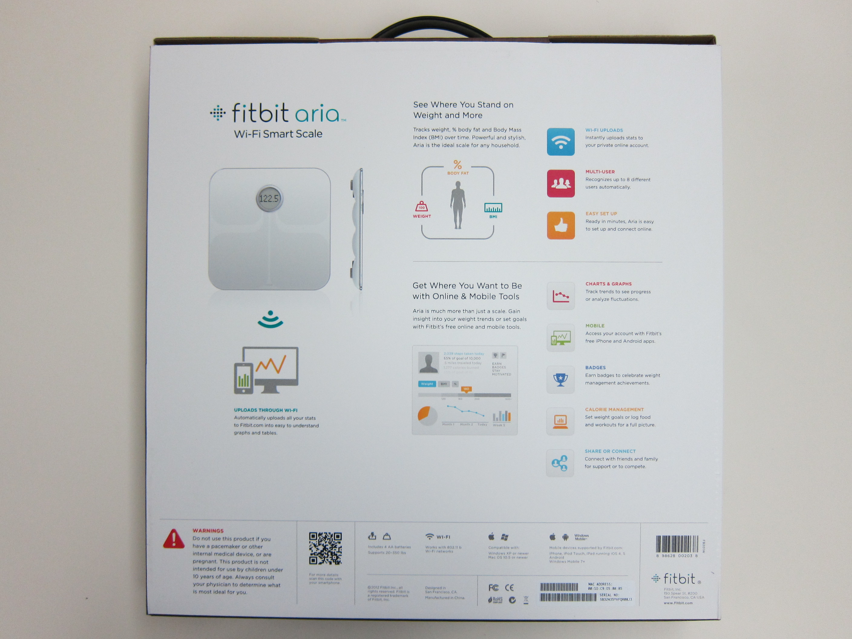 Fitbit Aria 2 Unboxing 