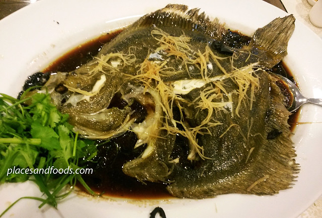 oversea restaurant cny menu turbot fish with olive