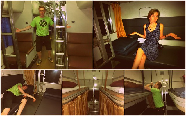 There was plenty of room to sleep on this train in Thailand 