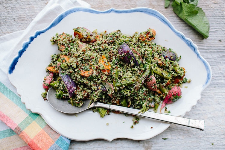Spring Tabbouleh with Green Harissa