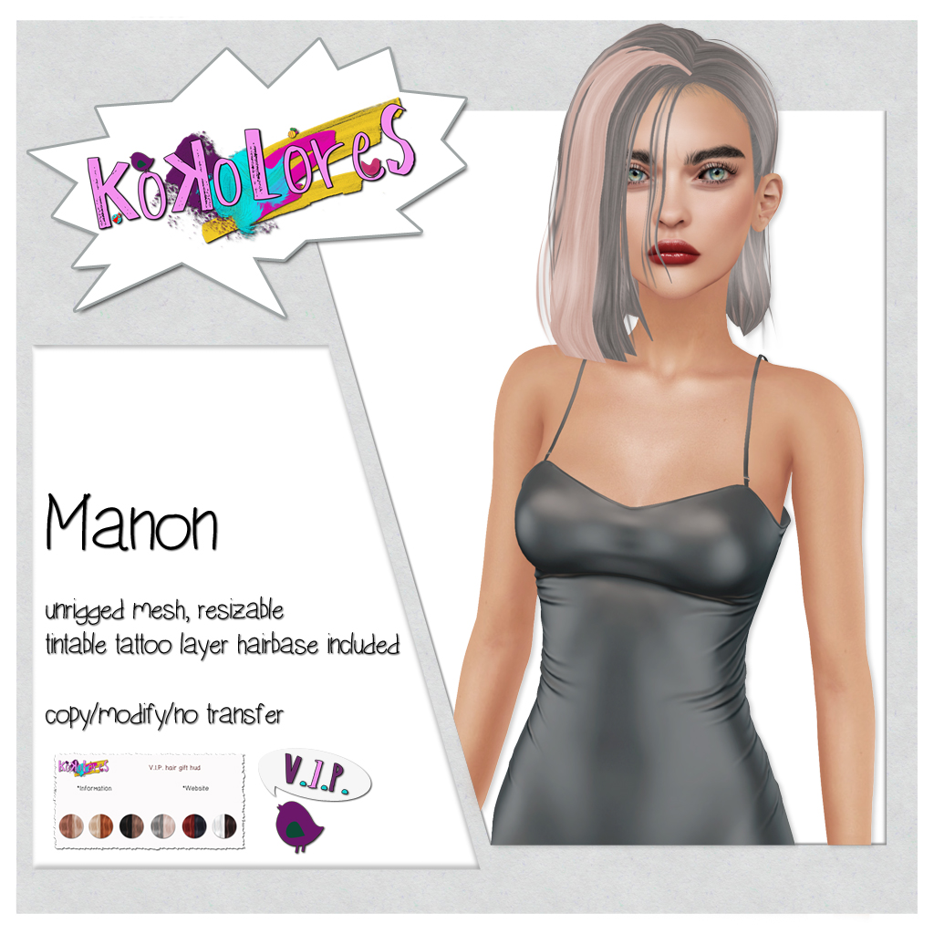 [KoKoLoReS] Hair - Manon - VIP gift March 2017 - SecondLifeHub.com