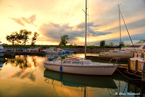 sunset marina boats harbor yacht lakemichigan chicagoland winthropharbor nikon2470mmf28 nikond800 northpointmarina