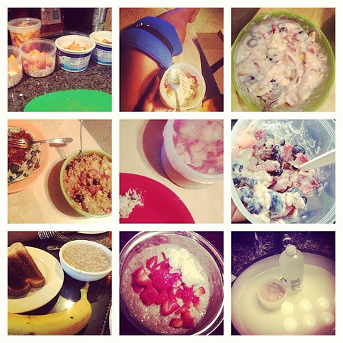 Happy National Oatmeal Day! Is it sad I had this many pictures of #oatmeal on my phone? What's your fav oatmeal topping?