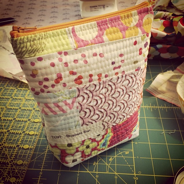 Scrappy pouch for hair ties