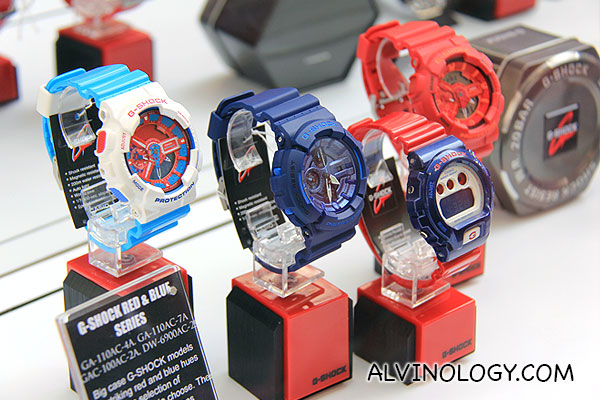 G-SHOCK Red & Blue series 