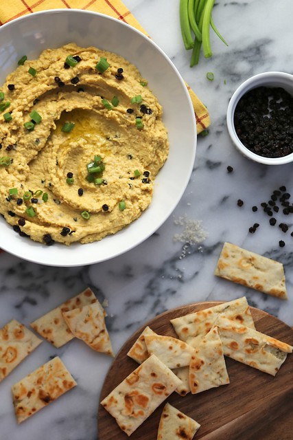 Curried Hummus with Currants