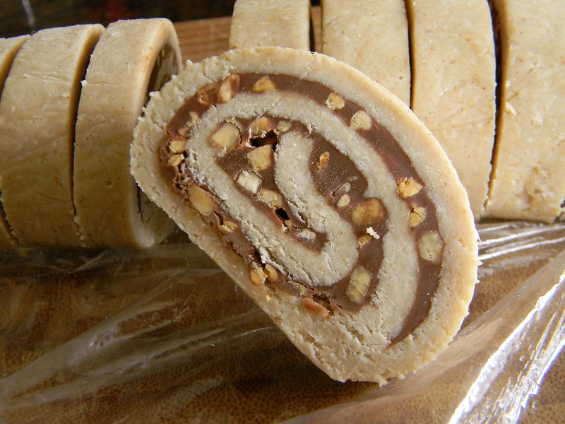 Ricotta Cookies with Peanut-Nutella Swirl