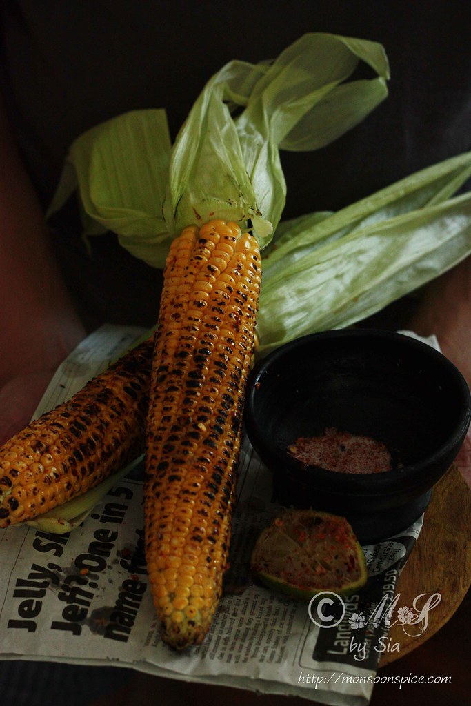 Monsoon Spice Unveil The Magic Of Spices Bhutta Or Butta Recipe Indian Styled Roasted Corn On The Cob