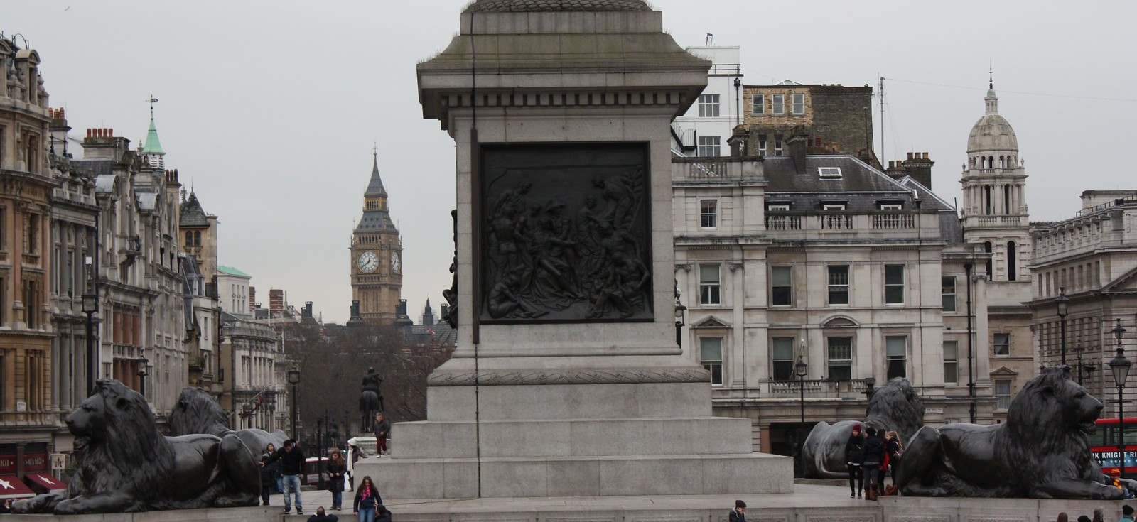 View of Big Ben Trafalgar Square London