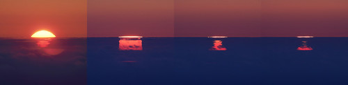 california sunset horizon pacificocean refraction marincounty doubleimage twosuns ridgecrestboulevard