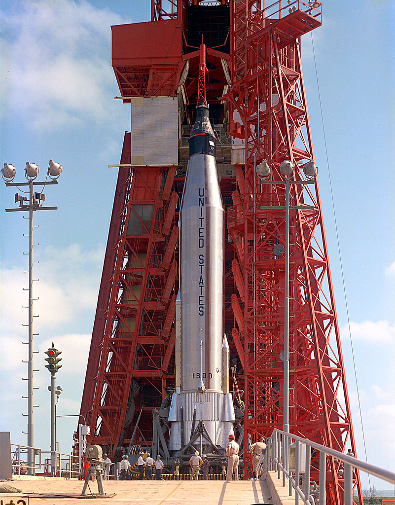 Mercury-Atlas Rocket on the Launch Pad