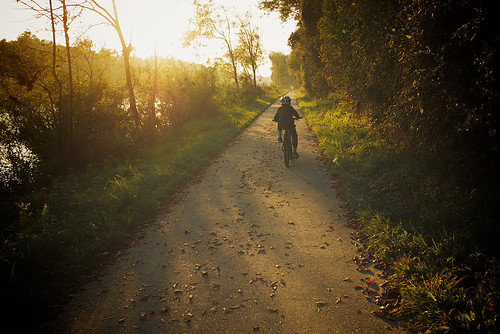 sunset bike bicycle germany bayern ride fahrrad