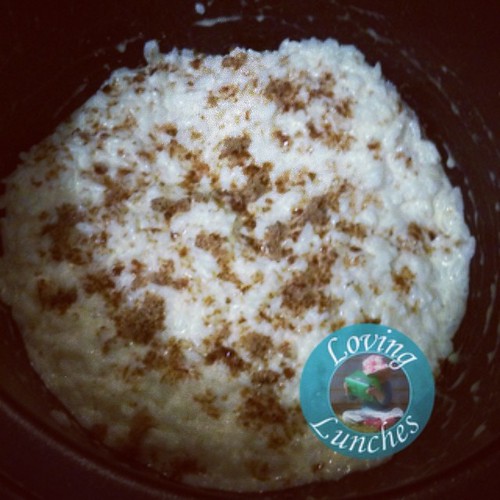 Loving stretching leftovers with rice and then making rice pudding with those leftovers… add long life cream, sugar, egg. Top with brown sugar and leave on the keep warm setting of our @kambrookau Quatro multi cooker. You can #win  on on the blog now! Lin