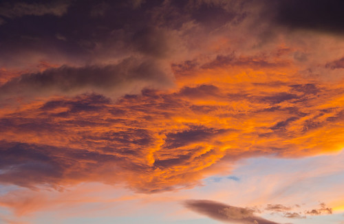 sunset sky orange clouds kelowna