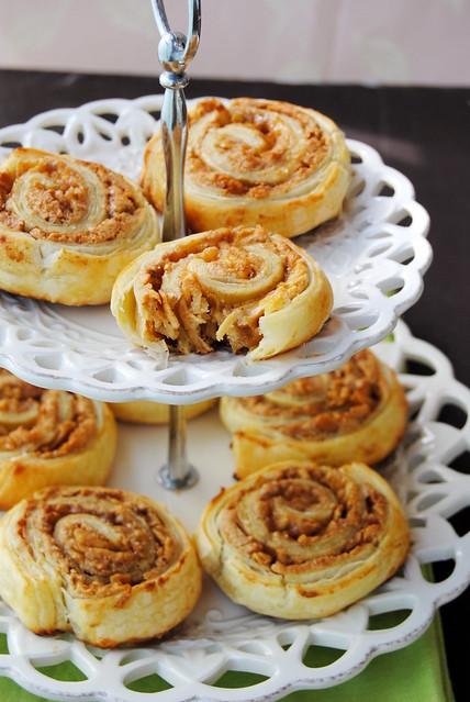 Almond and Apple Puff Rolls