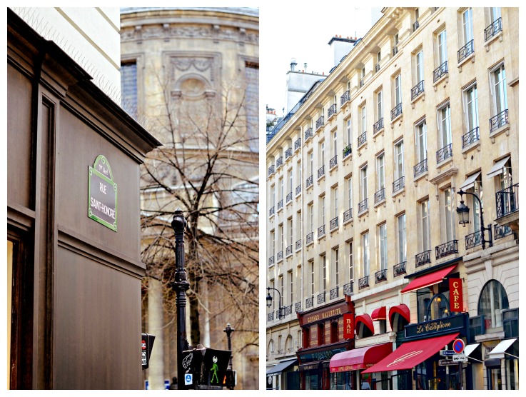 Collage Rue Saint Honoré Paris